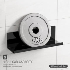 Toski komplet 2 akrilnih stenskih polic brez vrtanja - 30 cm