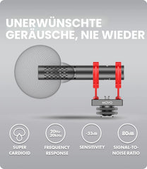 MOVO X1-MINI shotgun mikrofon za kamere in telefone