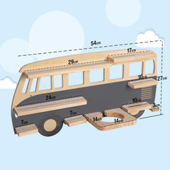 TODECO Tonie stenska polica v obliki avtobusa za Toniebox figure