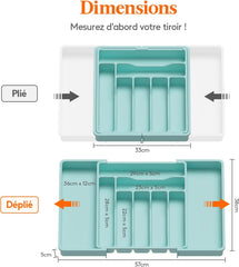 LIFEWIT raztegljiv organizator za jedilni pribor z 9 predali