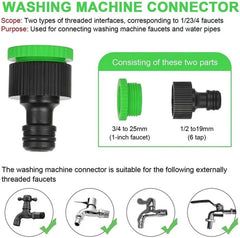 WESEN raztegljiva vrtna cev z 8-funkcijsko pršilno pištolo in priključki – 30 m
