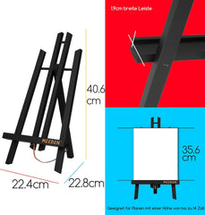 MEEDEN 12-delni komplet namiznih slikarskih stojal – 40 cm