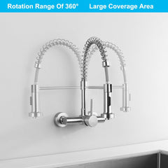 TONDIY stenska kuhinjska pipa z izvlečno prho iz nerjavečega jekla