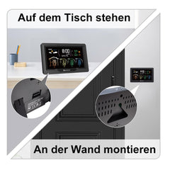 KETOTEK brezžična vremenska postaja s 3 zunanjimi senzorji