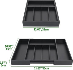 VAEFAE raztegljiv organizator za predale iz bambusa