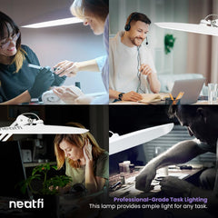 NEATFI XL LED zatemnilna namizna svetilka s sponko - 51 cm