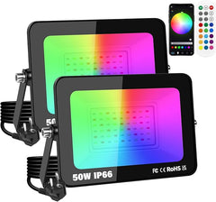 2xset 50W YOJZMA RGB LED Reflektorji