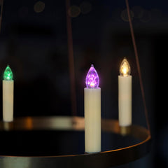 YUNSHENG Komplet 30 RGB LED božičnih svečk na baterije