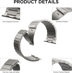 Titanov pašček za Apple Watch Ultra 2/Ultra 49 mm, 45 mm, 44 mm, 42 mm