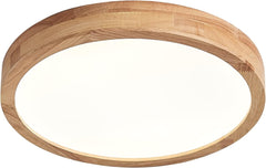 SCHINDORA lesena LED stropna svetilka 21W topla bela svetloba Ø 30 cm