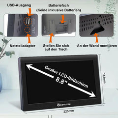 KETOTEK brezžična vremenska postaja z zunanjim senzorjem