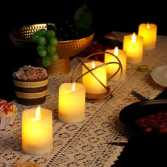 JHY DESIGN Set 6 LED utripajočih baterijskih sveč