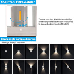 AUDOR 7 W Brezžična stenska svetilka s senzorjem gibanja
