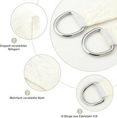 AXT SHADE vodoodbojna trikotna senčna ponjava - 3 × 3 × 3 m