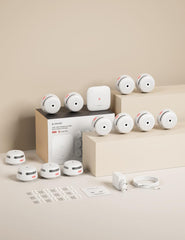 X-SENSE Pametni brezžični detektorjev dima z bazno postajo - komplet 6 kosov