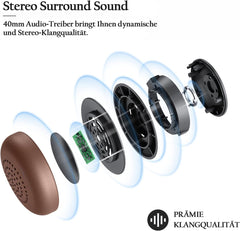 CONAMBO brezžične Bluetooth slušalke z mikrofonom in izolacijo hrupa