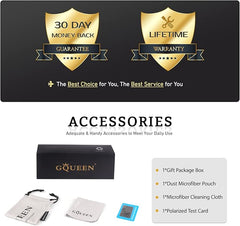 GQUEEN polarizirana retro okrogla sončna očala z UV400 zaščito