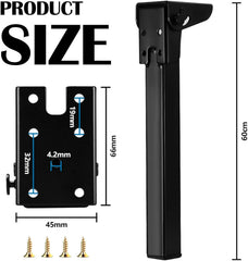 4x BONJUME 60cm zložljive kovinske noge za mizo