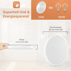 JONMONSM 24 W LED stropna svetilka – 3000 K, toplo bela