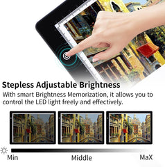 Ultra tanka LED svetlobna tabla A4 za risanje z nastavljivo svetlostjo