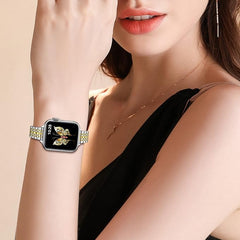MIOHHR Eleganten Kovinski Pašček za Apple Watch 38/40/41 mm