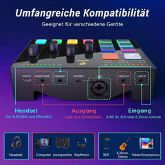TONOR TX310 avdio mešalnik za streaming in podcast