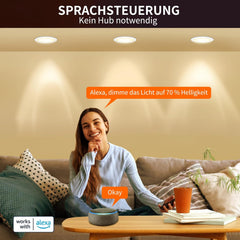 DUSKTEC vgradni pametni RGBW LED reflektorji - komplet 4 kosov