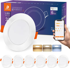 6x 7W DUSKTEC pametni LED vgradni reflektorji WiFi/Alexa