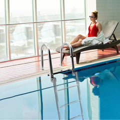 KAOLALI Zložljiva teleskopska lestev lestev za čolne, pomole in plavajoče ploščadi - nosilnost 200 kg