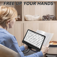 NZQXJXZ Prostoročno Povečevalno Steklo 5× z LED Lučko in USB Polnjenjem