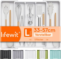 LIFEWIT raztegljiv organizator jedilnega pribora za predal