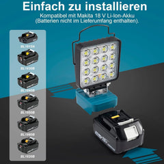 SENTOO LED delovna svetilka za Makita 18 V brez baterije