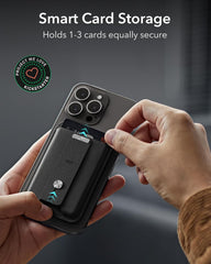 Denarnica za Magsafe s sledilnikom Find My za iPhone 16/15/14/13/12 - Črna