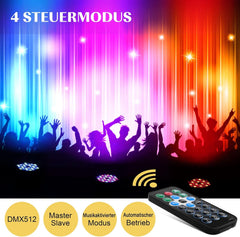 GDJRTTK RGB LED PAR Reflektor 72W Disco Luč