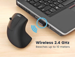 PERIXX brezžična ergonomska miška za levičarje