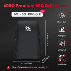 ZETTUM vodoodporna zaščitna prevleka za žar - 76 × 66 × 109 cm