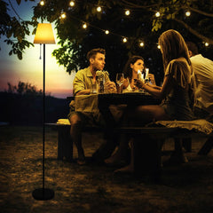 LIXADA zunanja RBG vodoodporna solarna stoječa svetilka