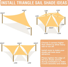 DUERER trikotno zračno senčno jadro 3,6 × 3,6 × 3,6 m