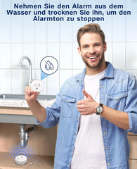 7x GEEVON alarm za zaznavanje vode 100 dB bel