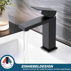 FORIOUS Kopalniška Armatura Z Enoročno Ročico - 120 mm, mat črna