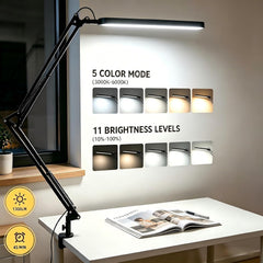 SKYLEO LED arhitekturna namizna svetilka 1300 LM nastavljiva črna