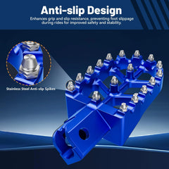JFG RACING stopalke za motor modre aluminijaste