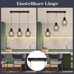 LICHTMALER viseča svetilka s 3 žarnicami za jedilnico in kuhinjo