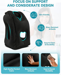 JEFDIEE Napihljiva ergonomska blazina za vrat za udobno potovanje