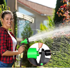 WESEN raztegljiva vrtna cev z 8-funkcijsko pršilno pištolo in priključki – 30 m