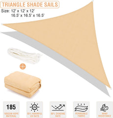 DUERER trikotno zračno senčno jadro 3,6 × 3,6 × 3,6 m