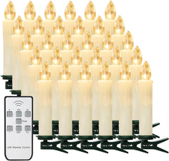 YUNSHENG komplet 30 LED božičnih svečk z daljinskim upravljalnikom