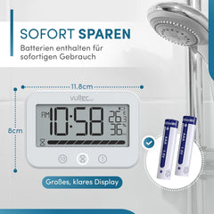 VULTEC Digitalni higrometer s timerjem za prho