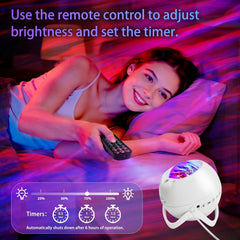 MHAZDZE Galaxy projektor z Bluetooth zvočnikom in nočno lučko