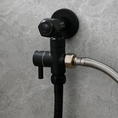 TECMOLOG črni bidet tuš set iz nerjavečega jekla